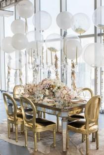 wedding photo - Tablescape ~ Gold 