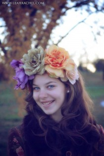 wedding photo - Feminine Captivating Floral Headband By Ruby & Cordelia's Millinery