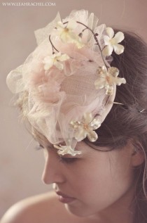 wedding photo - Soft Pink Tulle Fascinator