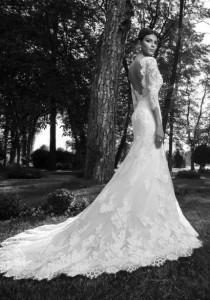wedding photo -  New Fashion Sexy V-Neck Sleeve Lace Applique Wedding Dresses Bridal Gown Custom