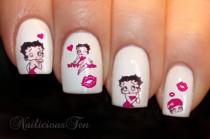 Betty Boop Nail Wraps Art Water Transfer Decal 20pcs So Beautiful ST8083 wedding photo - Betty Boop Nail Wraps Art Water Transfer Decal 20pcs So Beautiful ST8083