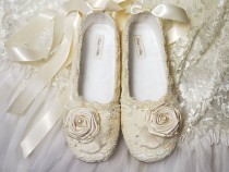 wedding photo - Victoria Bridal Ballet Flat -  Wedding Shoes