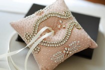 wedding photo - Bespoke Wedding Ring Bearer Pillow - Neivo Blush