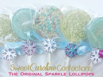 wedding photo -  Frozen Snowflake Lollipops - Set Of Six