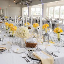 wedding photo - Beautuful Wedding Table Runner in Grey and White Chevron Custom - New