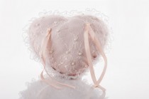 wedding photo - Wedding Ring Pillow - Ring Bearer Pillow - Bridal Ring Pillow - Wedding Accessories - Bridal Accessories - Pink Ring Pillow - New