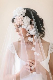 wedding photo - 20 Floral Wedding Veils