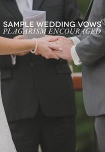 wedding photo - Wedding Vows: Examples To Make You Laugh And Cry