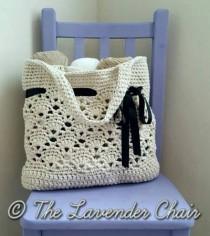 wedding photo - Vintage Market Tote Crochet Pattern - The Lavender Chair