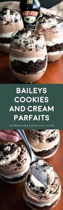 wedding photo - Baileys Cookies And Cream Parfaits