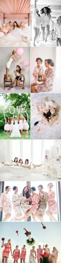 wedding photo - 25 Fun Wedding Photo Ideas And Poses For Your Bridesmaids