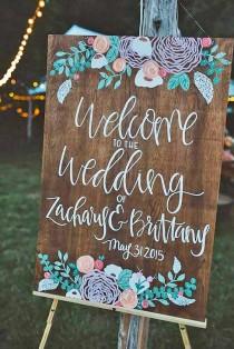 wedding photo - 24 Most Popular Rustic Wedding Signs Ideas