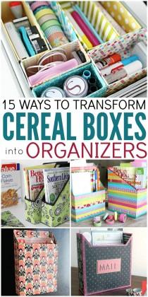 wedding photo - 15 Ways You Can Transform Cereal Boxes Into Organizers