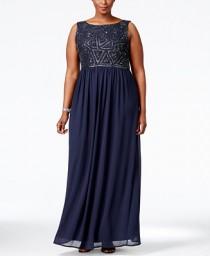 wedding photo - Adrianna Papell Plus Size Embellished Gown