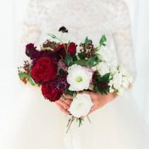 wedding photo - Red and White Flowers