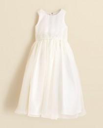 wedding photo - US Angels Girls&#039; Beaded Waist Dress - Sizes 7-14
