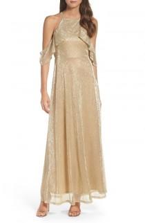 Lulus Cold Shoulder Gown wedding photo - Lulus Cold Shoulder Gown