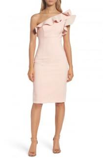 Maria Bianca Nero Ruffle One-Shoulder Dress wedding photo - Maria Bianca Nero Ruffle One-Shoulder Dress