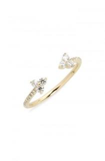 EF COLLECTION Open Diamond Ring wedding photo - EF COLLECTION Open Diamond Ring