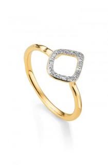 Monica Vinader Riva Mini Kite Diamond Stacking Ring wedding photo - Monica Vinader Riva Mini Kite Diamond Stacking Ring