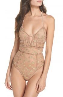 For Love & Lemons Golden Garden Embroidered Bodysuit wedding photo - For Love & Lemons Golden Garden Embroidered Bodysuit