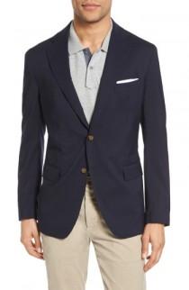 Eleventy Trim Fit Wool Blazer wedding photo - Eleventy Trim Fit Wool Blazer