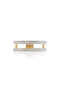 Monica Vinader Skinny Double Band Diamond Ring wedding photo - Monica Vinader Skinny Double Band Diamond Ring