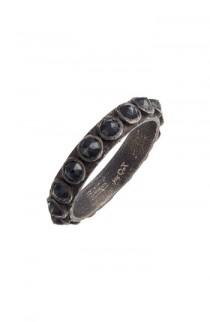 Armenta New World Black Spinel Sterling Silver Stackable Ring wedding photo - Armenta New World Black Spinel Sterling Silver Stackable Ring