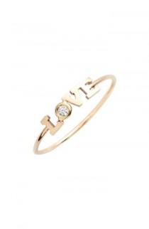 Zoe Chicco Itty Bitty Diamond Love Stacking Ring wedding photo - Zoe Chicco Itty Bitty Diamond Love Stacking Ring
