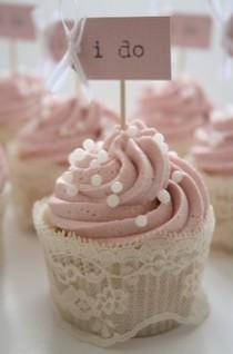 Homemade Yummy Wedding Cupcake Decorating ♥ Elegant "I Do" Lace Wedding Cupcakes wedding photo - Homemade Yummy Wedding Cupcake Decorating ♥ Elegant "I Do" Lace Wedding Cupcakes