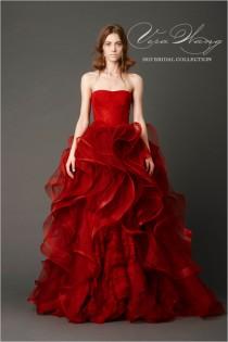 wedding photo - Vera Wang Scarlet Wedding Dresses ♥ Gorgeous Prom Dress Ideas