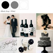 wedding photo -  Black Wedding Color Palettes 