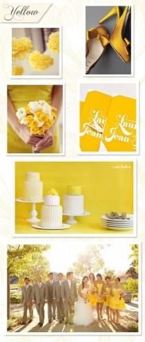 wedding photo -  Yellow Wedding Inspiration