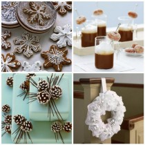 wedding photo - Pine Cone Wedding Cakes for Winter or Christmas Weddings ♥ Snowflakes Cookies for Winter Weddings or Christmas.