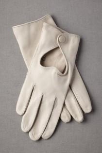 wedding photo - Leather Wedding Gloves 