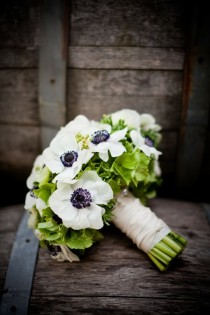 wedding photo - Hochzeiten Bouquets mit Hortensien und Anemone Blumen
