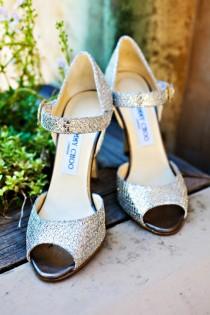 wedding photo -  Silver Wedding High Heels 